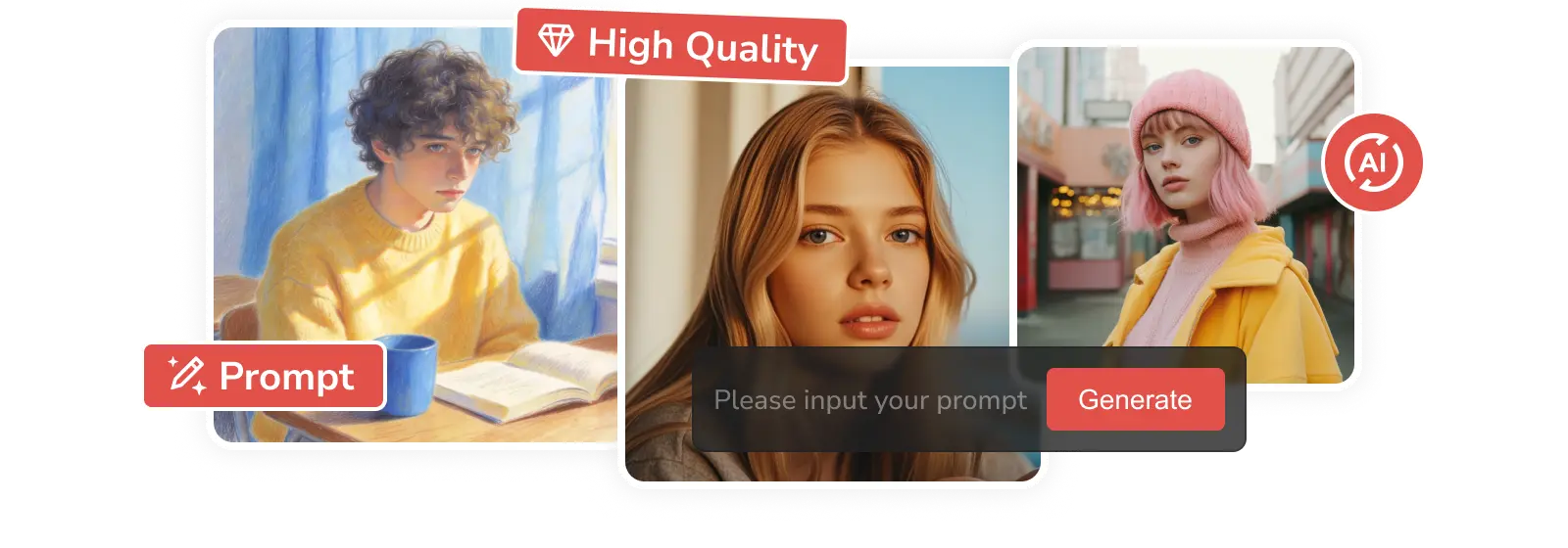 generate image with text only