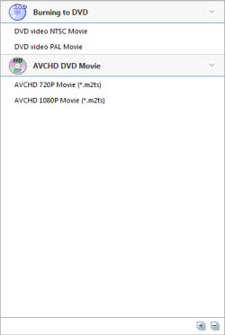 Preset DVD Output