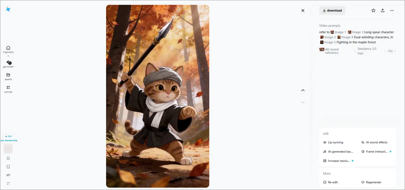 jimeng seedance 2.0 reference