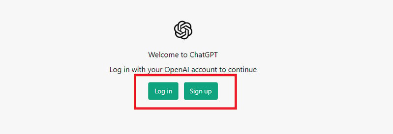 log in chatgpt