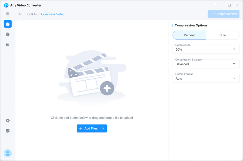 upload videos to compress