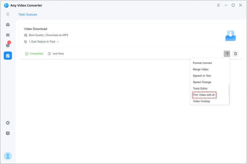 open youtube mp3 audio in trim tool
