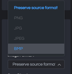 set output format