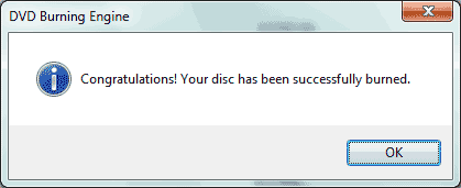 Burn DVD successfully